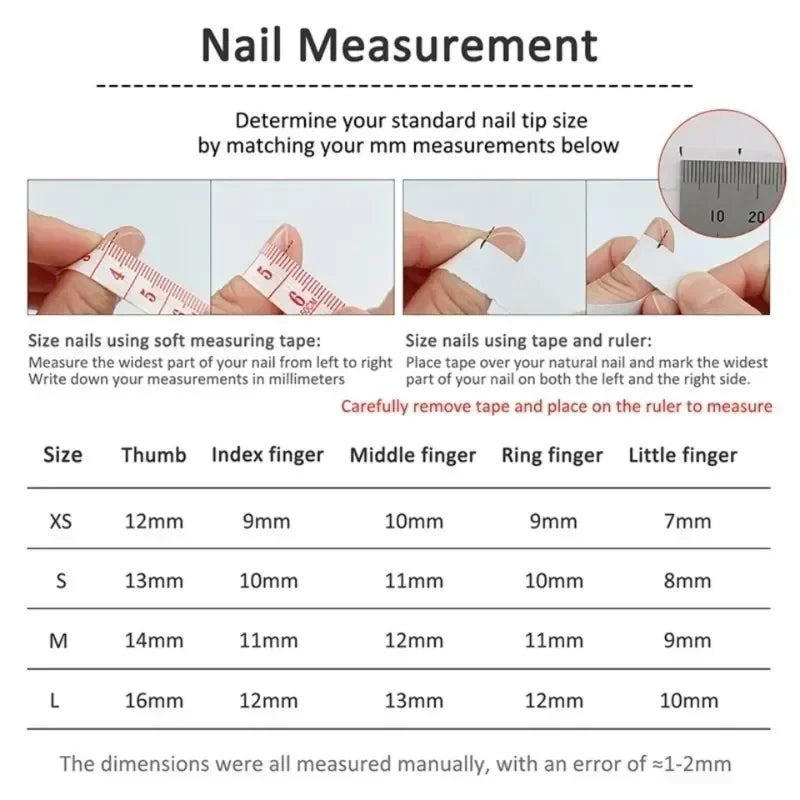 Handmade 3D Floral Press-On Nails