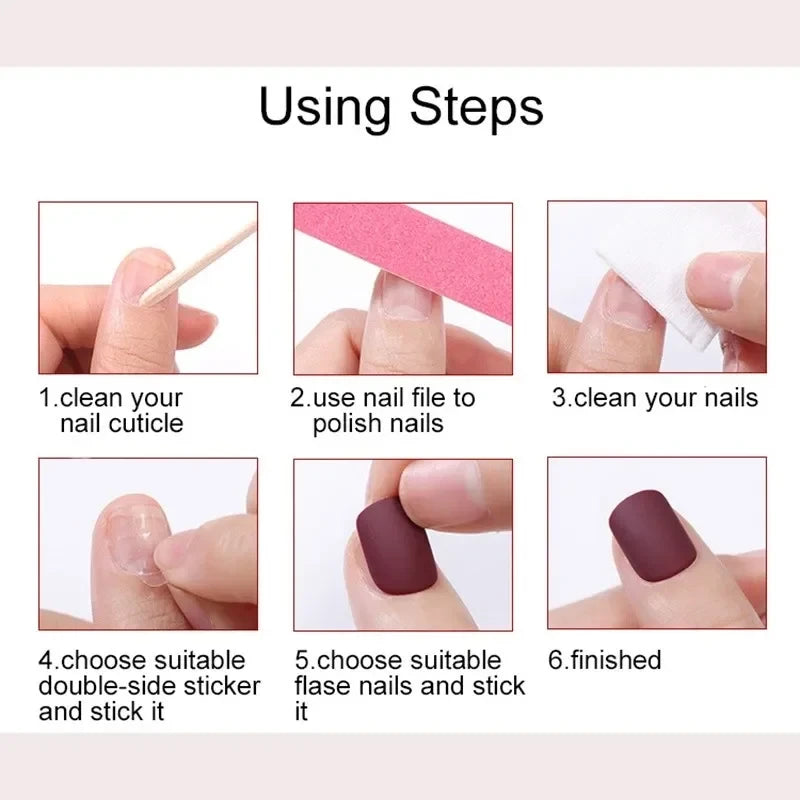 Handmade 3D Bow Teddy Bear Press On Nails